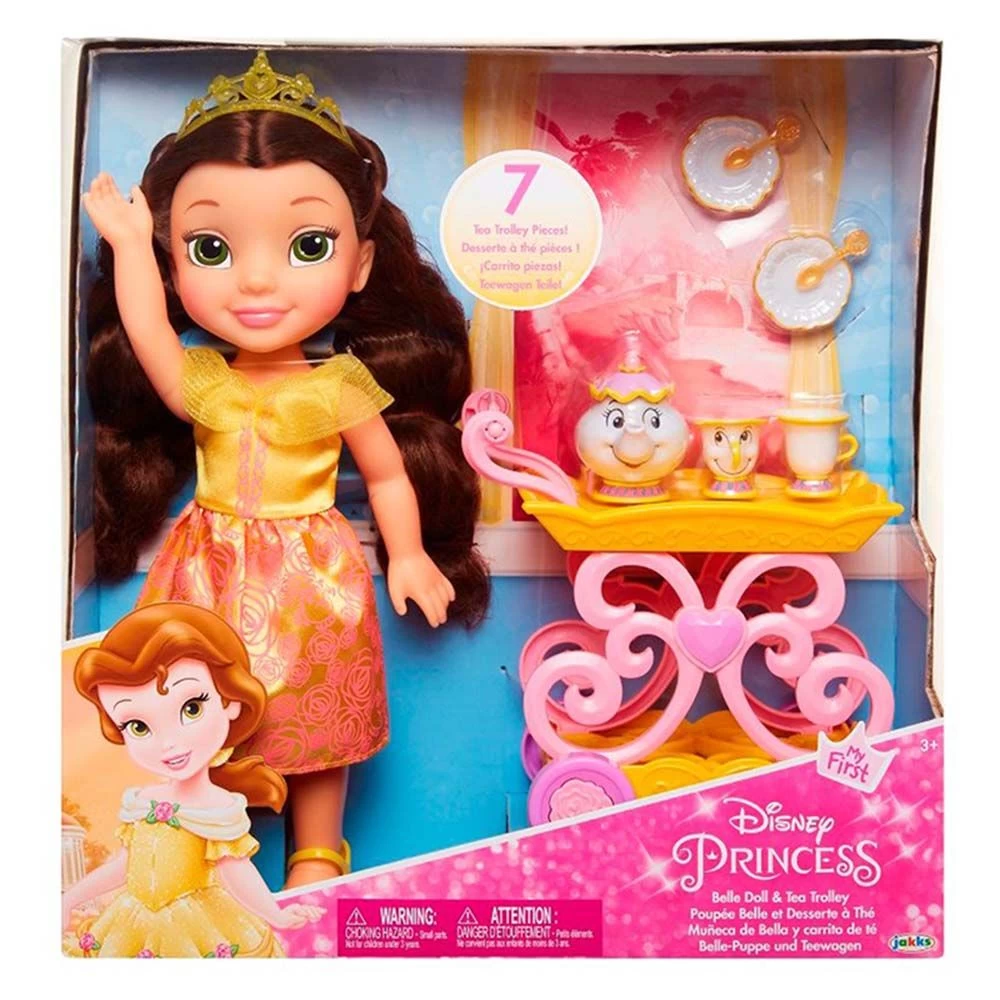Disney Princess Belle Doll & Tea Trolley My First 12inch 201014 3 Disney Princess Belle Doll & Tea Trolley My First 12inch 201014 - Image 3