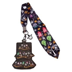 Loungefly Disney NBC Christmas Tree Lanyard With Cardholder