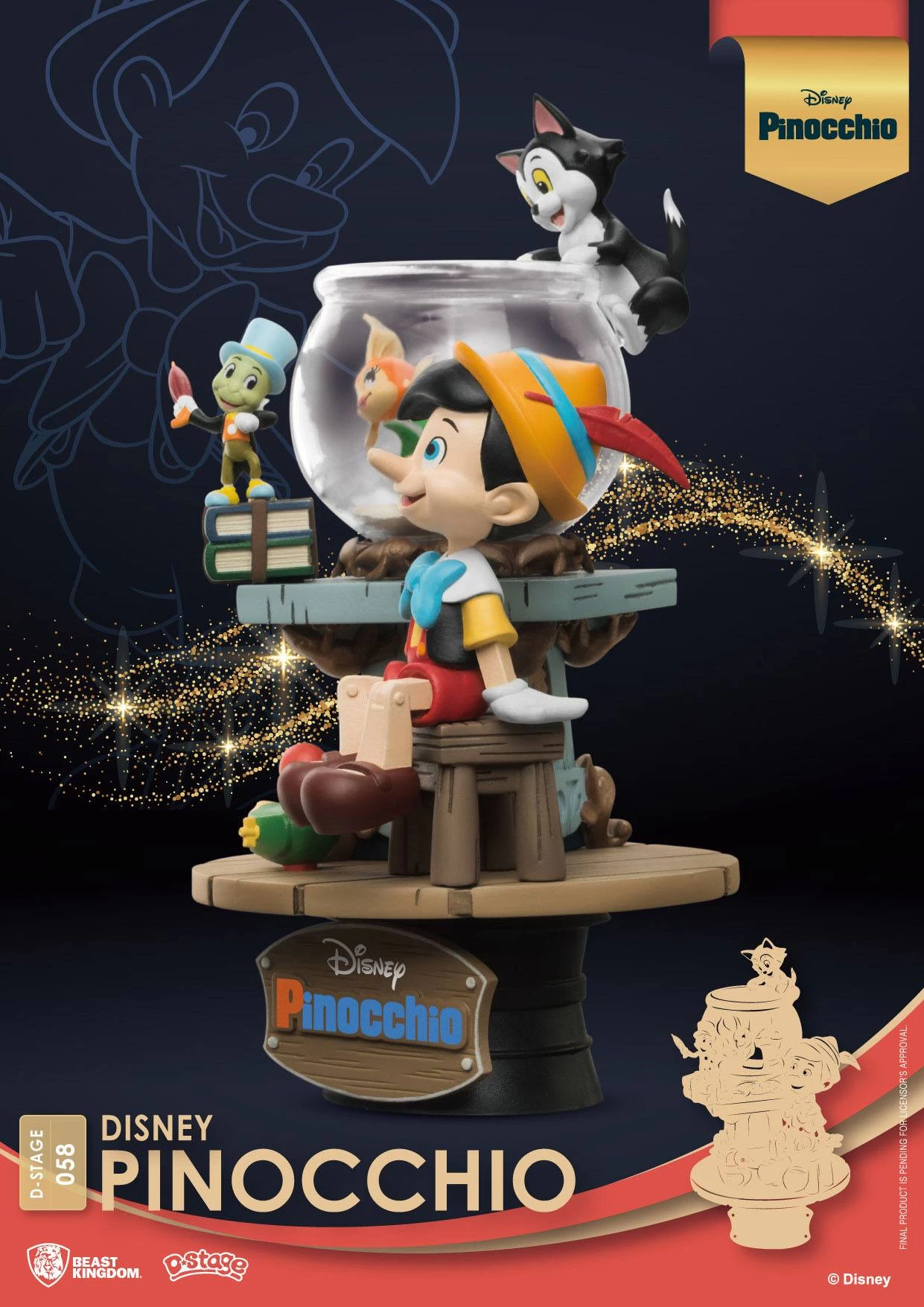 Beast Kingdom Disney Classic Animation Series D-Stage PVC Diorama Pinocchio 4 Beast Kingdom Disney Classic Animation Series D-Stage PVC Diorama Pinocchio - Image 4
