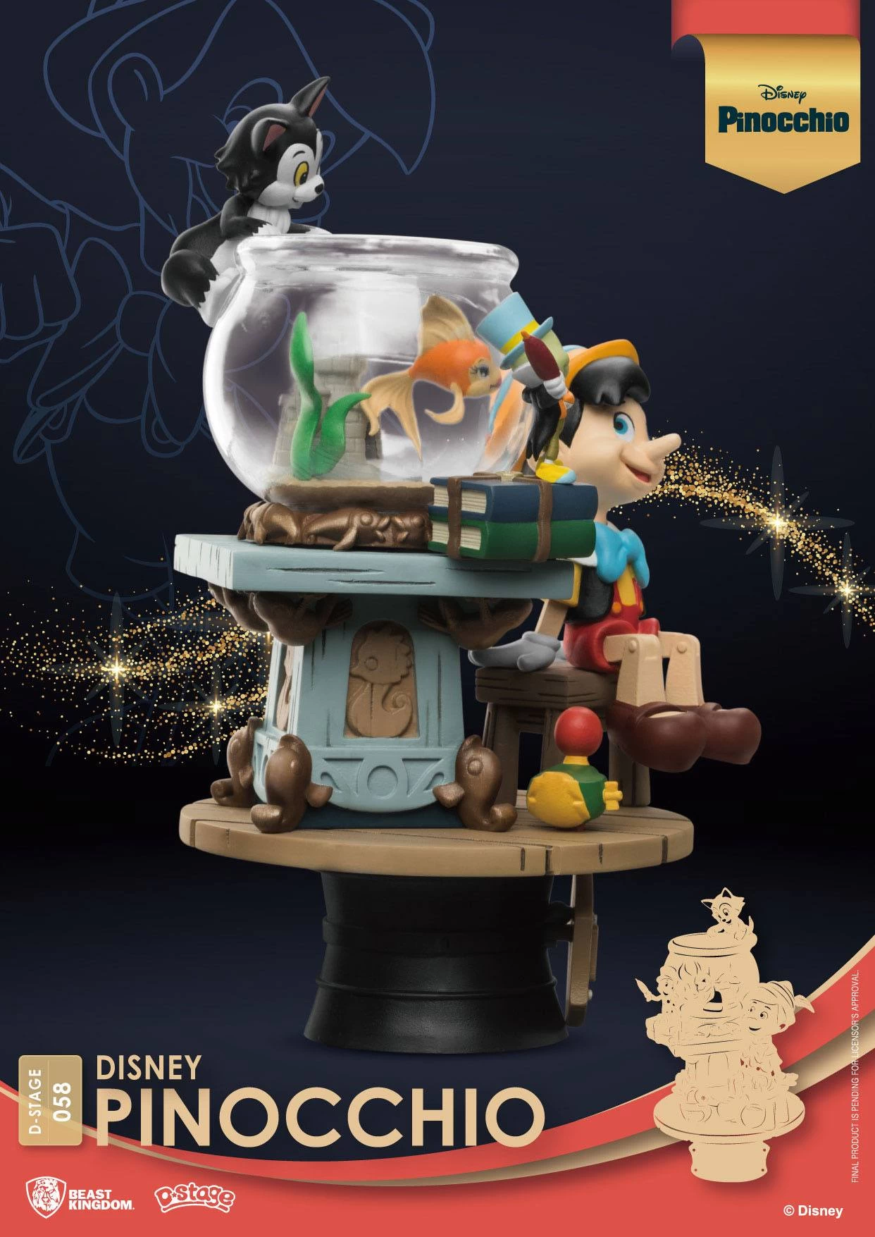 Beast Kingdom Disney Classic Animation Series D-Stage PVC Diorama Pinocchio 7 Beast Kingdom Disney Classic Animation Series D-Stage PVC Diorama Pinocchio - Image 7