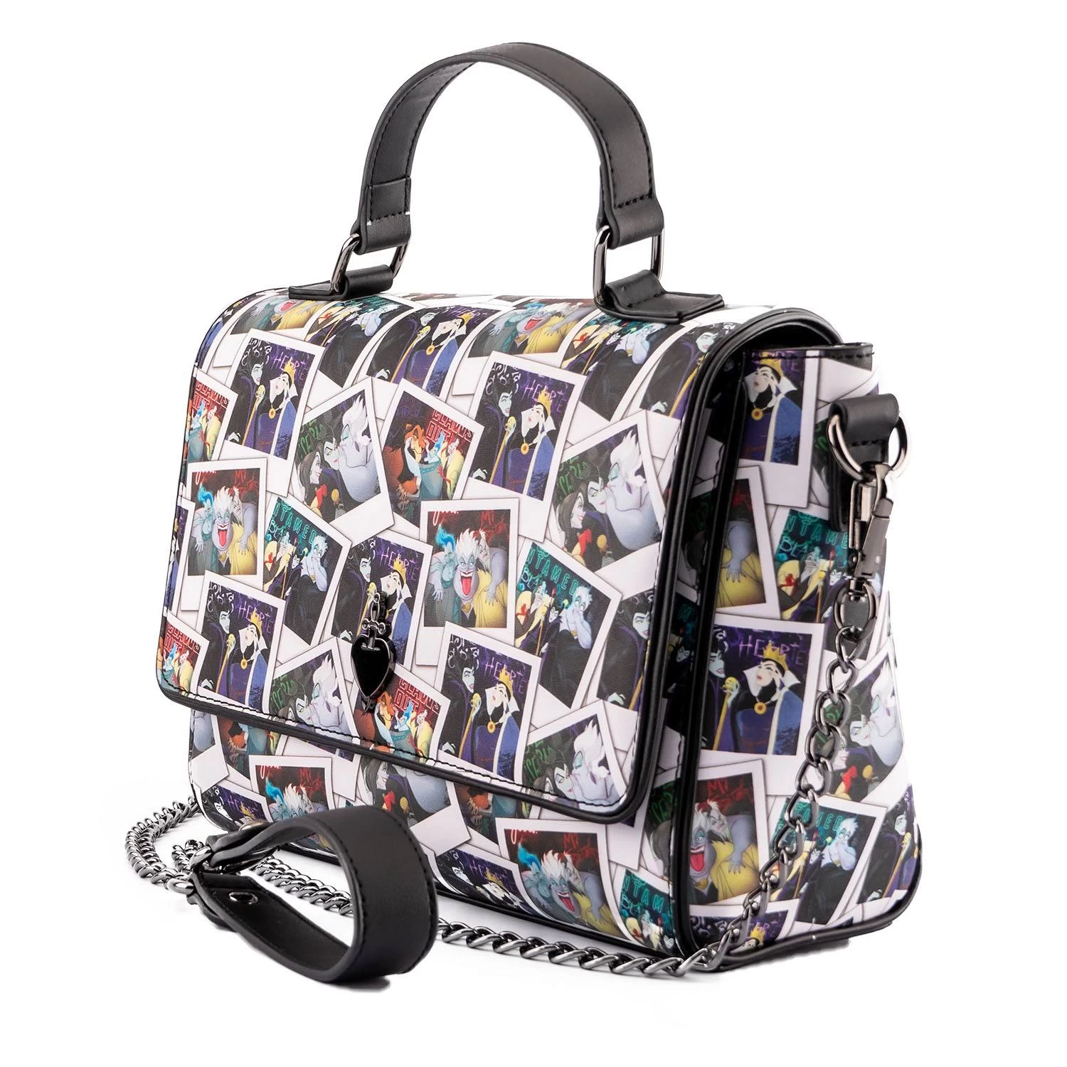 Loungefly Disney Villains Club Polaroid All Over Print Crossbody Bag 3 Loungefly Disney Villains Club Polaroid All Over Print Crossbody Bag - Image 3