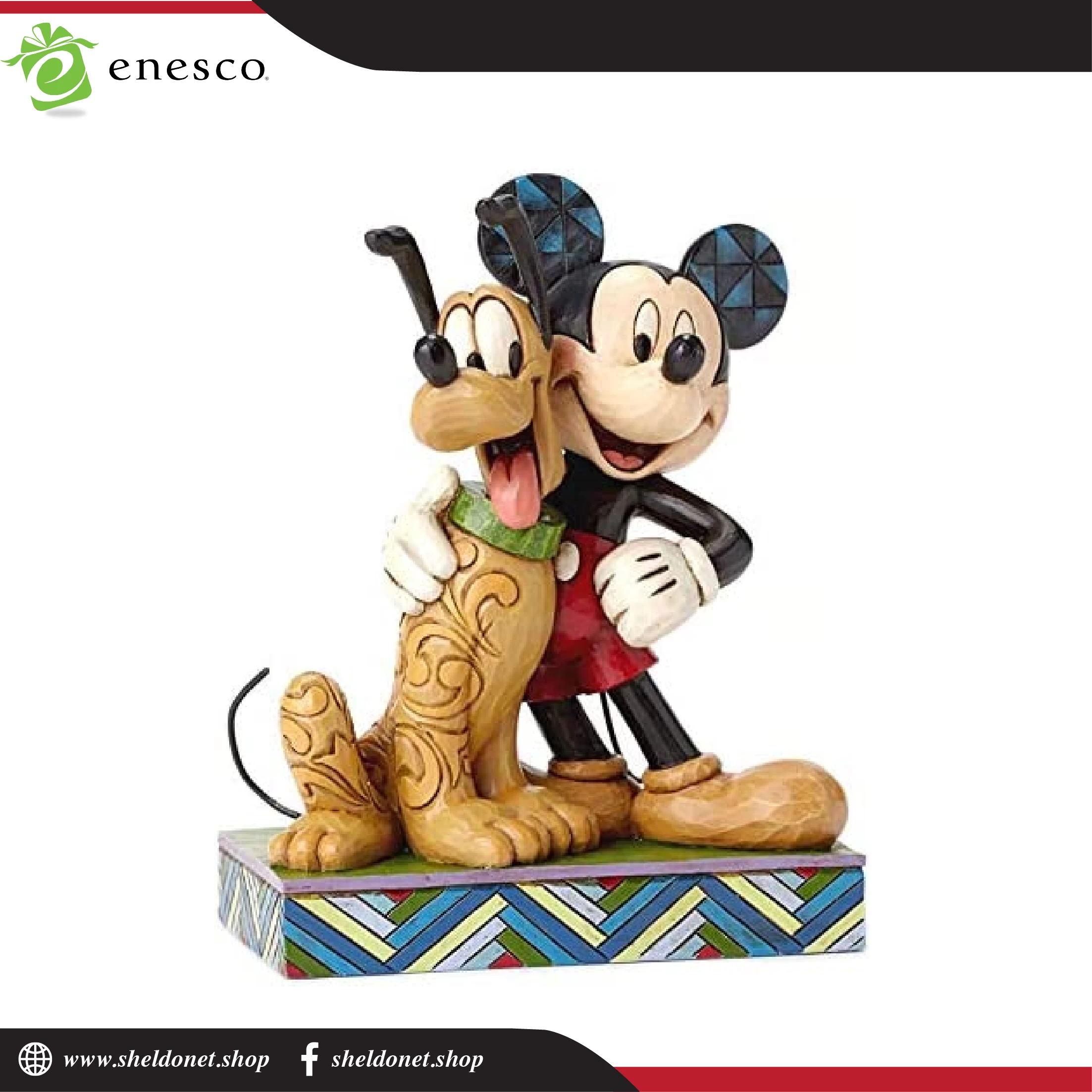 Enesco : Disney Traditions - Mickey & Pluto 2 Enesco : Disney Traditions - Mickey & Pluto - Image 2
