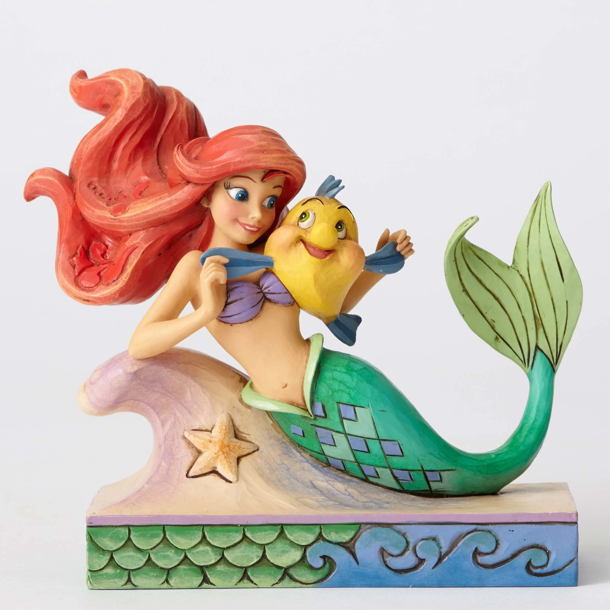 Enesco : Disney Traditions - Ariel With Flounder 1 Enesco : Disney Traditions - Ariel With Flounder