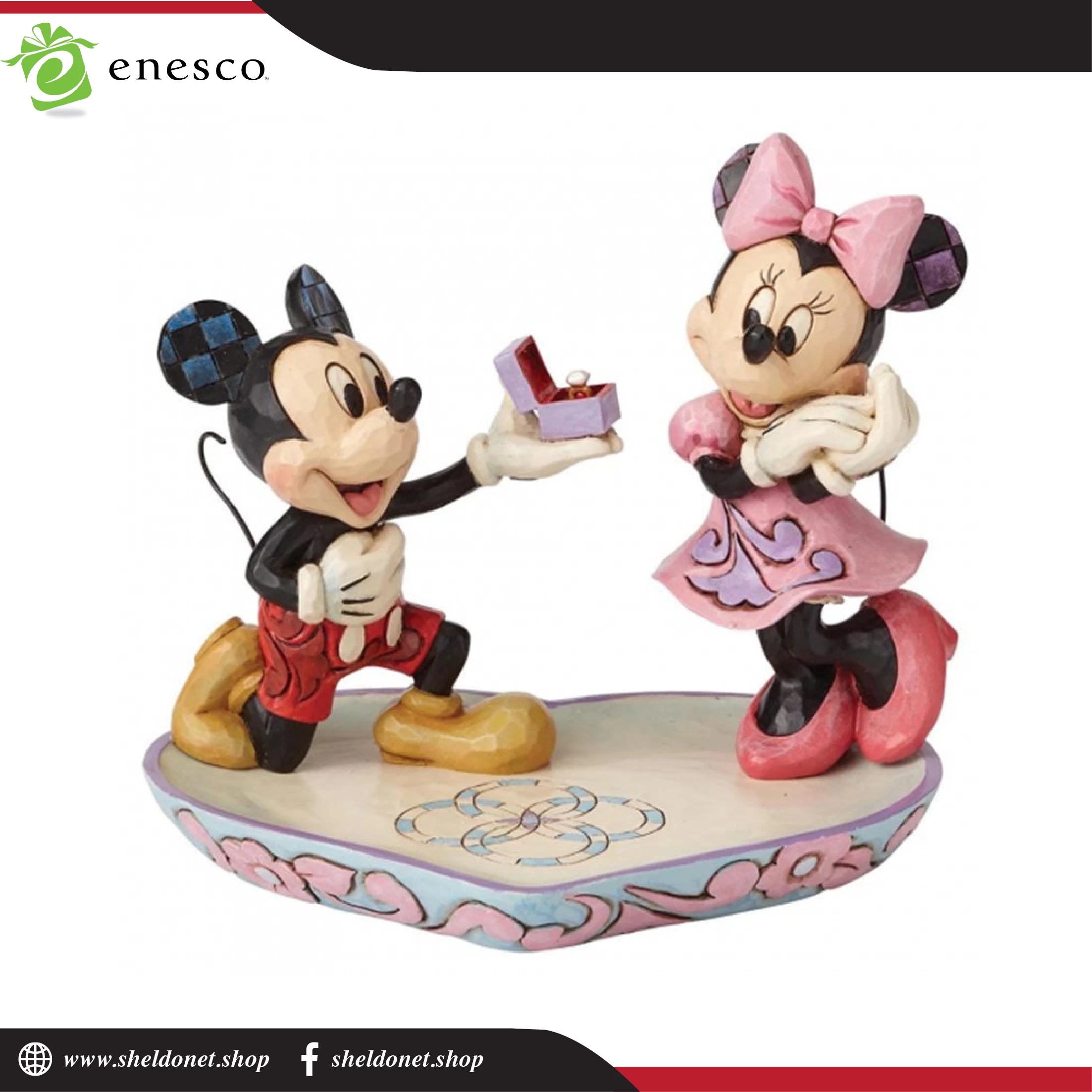 Enesco : Disney Traditions - Mickey & Minnie Ring Dish 1 Enesco : Disney Traditions - Mickey & Minnie Ring Dish