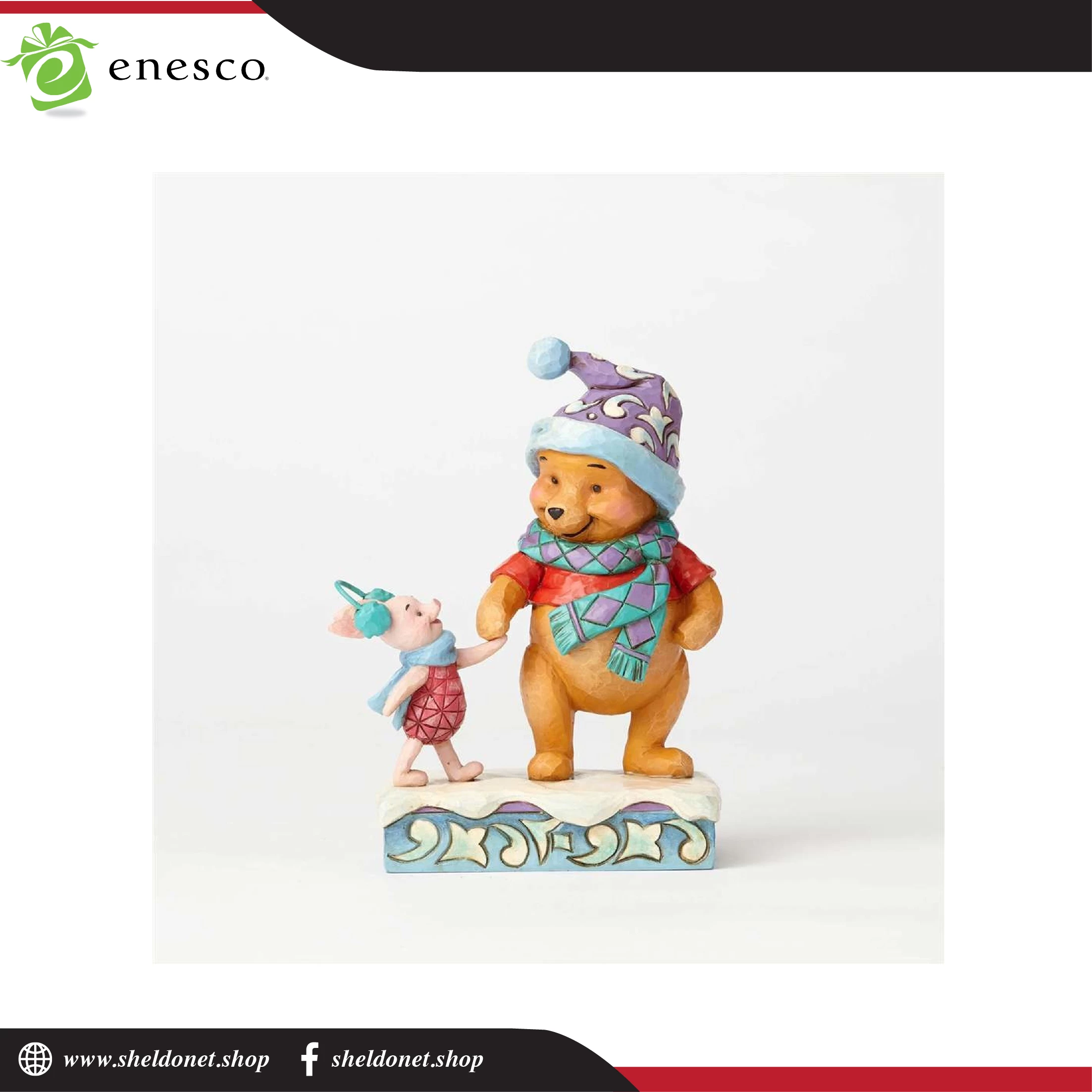 Enesco: Disney Traditions - Winter Pooh & Piglet 1 Enesco: Disney Traditions - Winter Pooh & Piglet