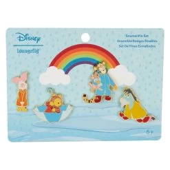 Preorder Loungefly Disney Winnie The Pooh And Friends Rainy Day 4PC Pin Set
