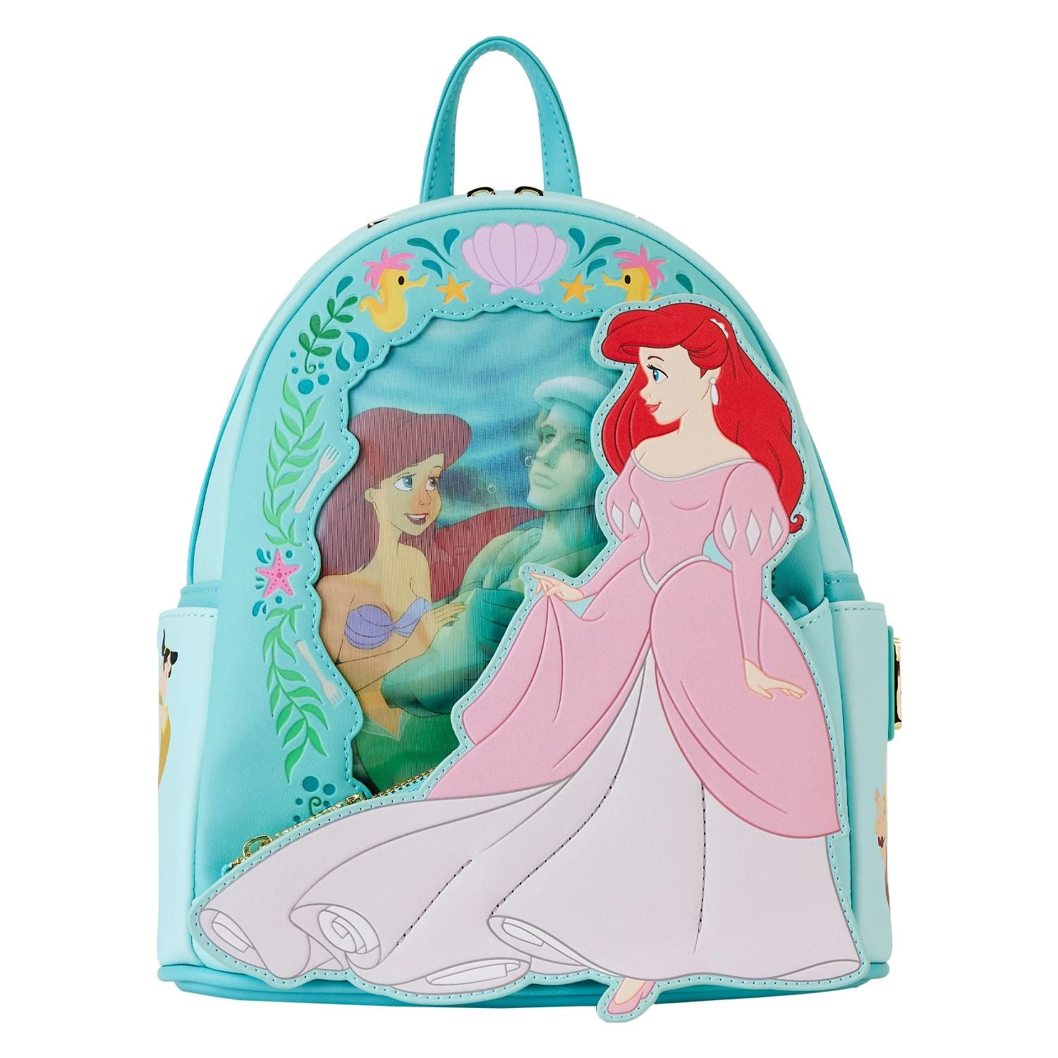 Loungefly Disney The Little Mermaid Princess Lenticular Mini Backpack 1 Loungefly Disney The Little Mermaid Princess Lenticular Mini Backpack