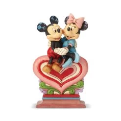 Enesco : Disney Traditions - Mickey Minnie Sitting On Heart