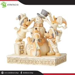 Enesco: Disney Traditions - Frosty Friendship Fab Four White Woodlands