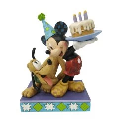 Enesco : Disney Traditions - Pluto And Mickey Birthday