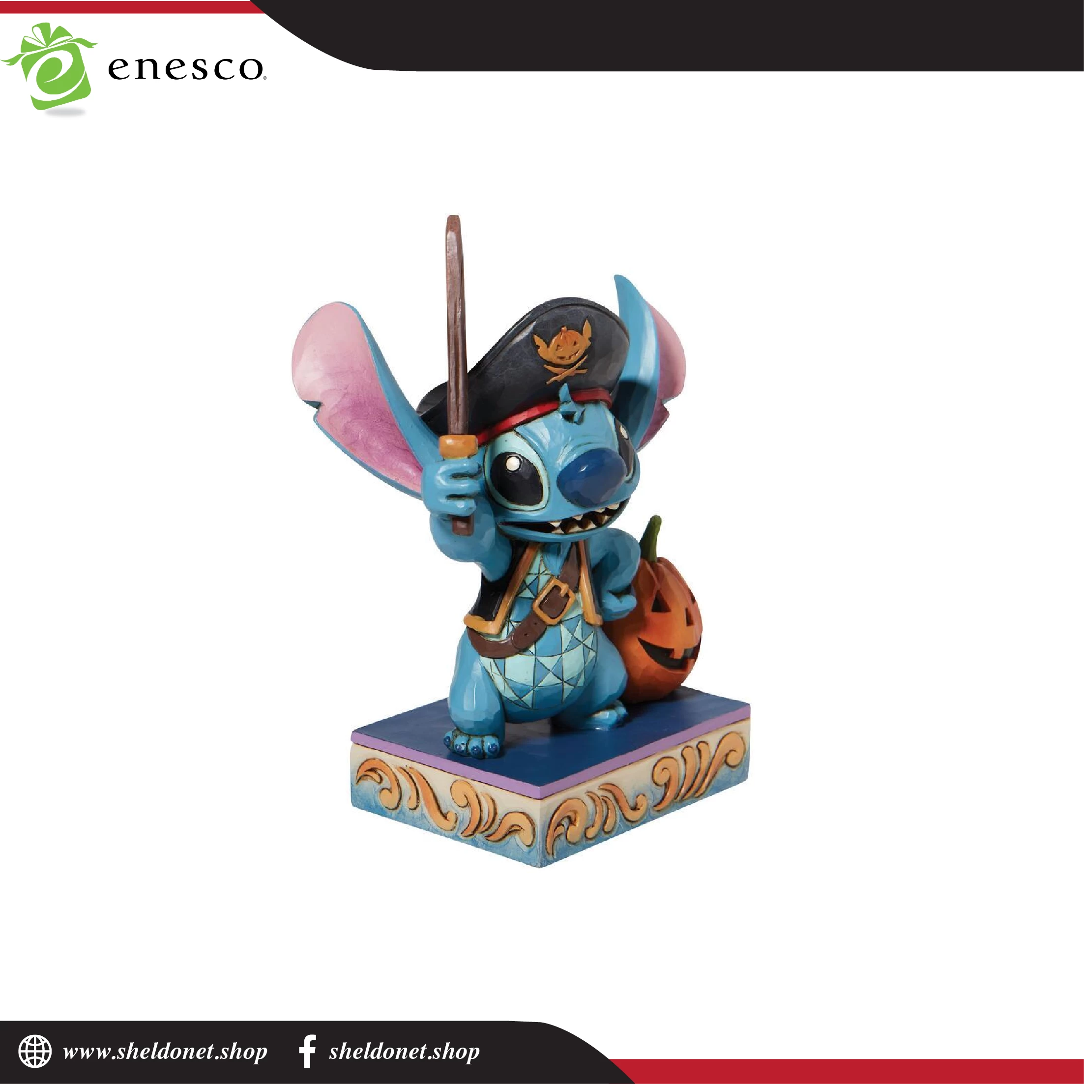 Enesco: Disney Traditions - Pirate Stitch 2 Enesco: Disney Traditions - Pirate Stitch - Image 2