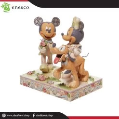 Enesco: Disney Traditions - White Woodland Mickey & Minnie Spring 6 Enesco: Disney Traditions - White Woodland Mickey & Minnie Spring -Disney Toys 6010101 3