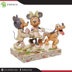 Enesco: Disney Traditions - White Woodland Mickey & Minnie Spring 7 Enesco: Disney Traditions - White Woodland Mickey & Minnie Spring -Disney Toys 6010101 4