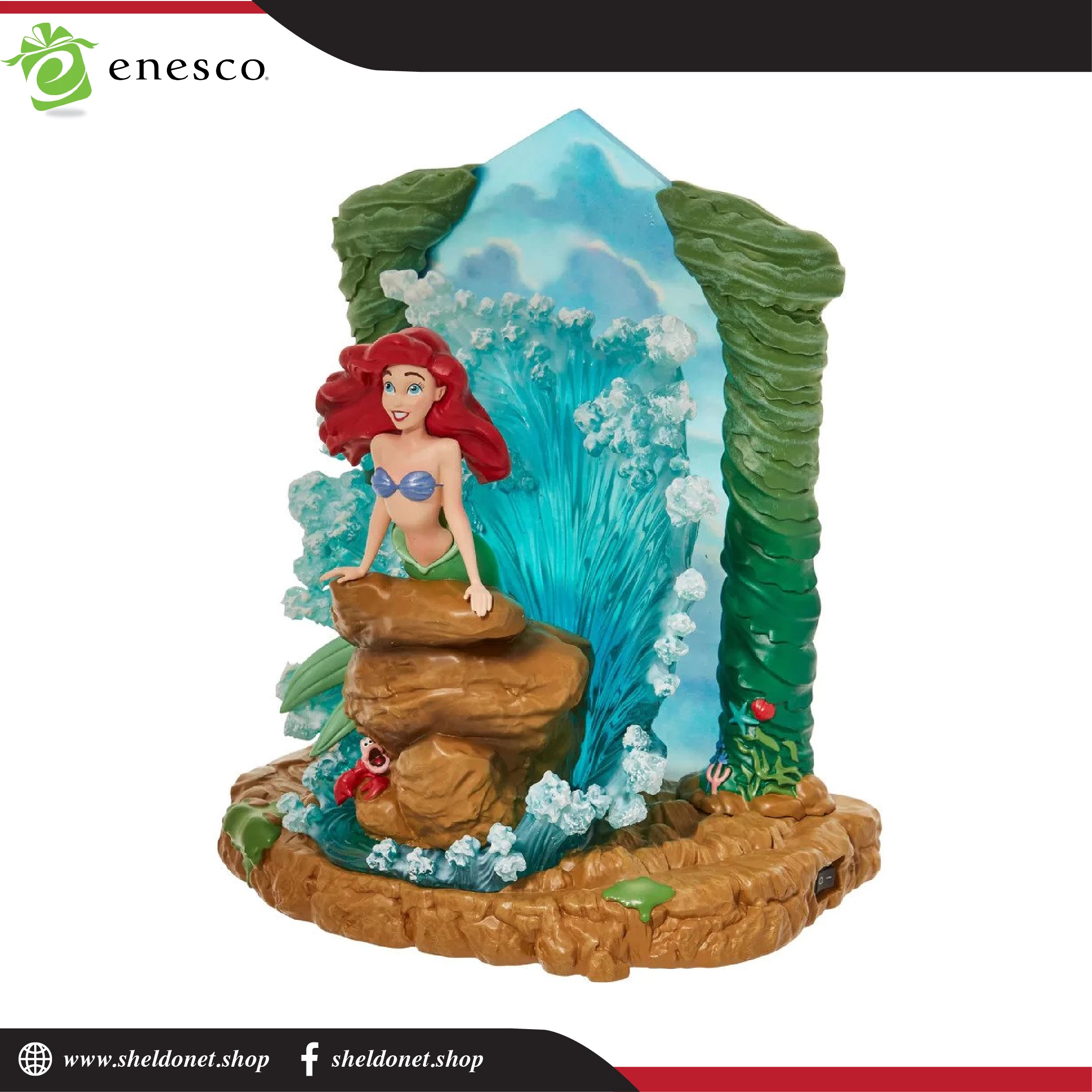 Enesco: Disney Showcase - Little Mermaid Light Up 2 Enesco: Disney Showcase - Little Mermaid Light Up - Image 2