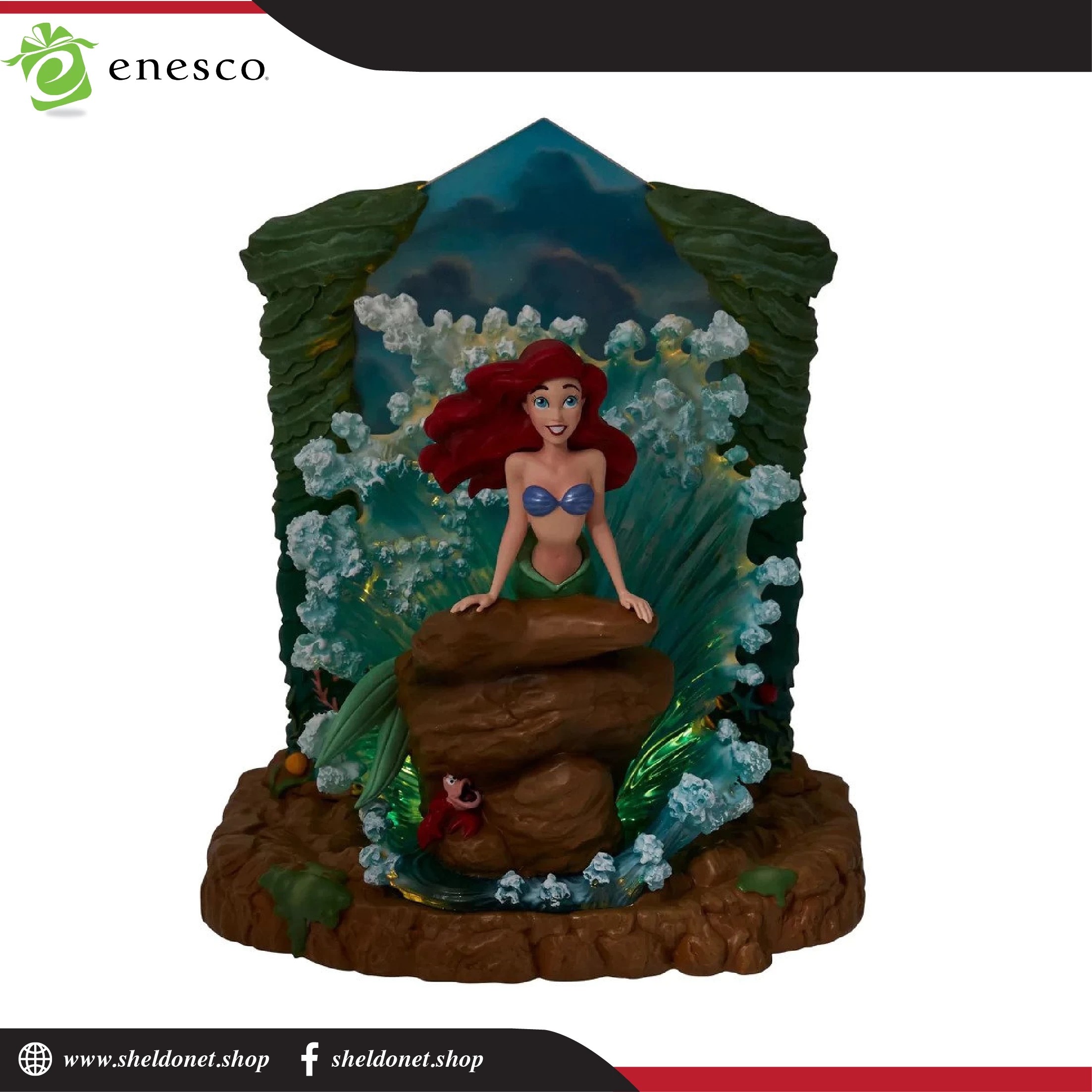 Enesco: Disney Showcase - Little Mermaid Light Up 5 Enesco: Disney Showcase - Little Mermaid Light Up - Image 5