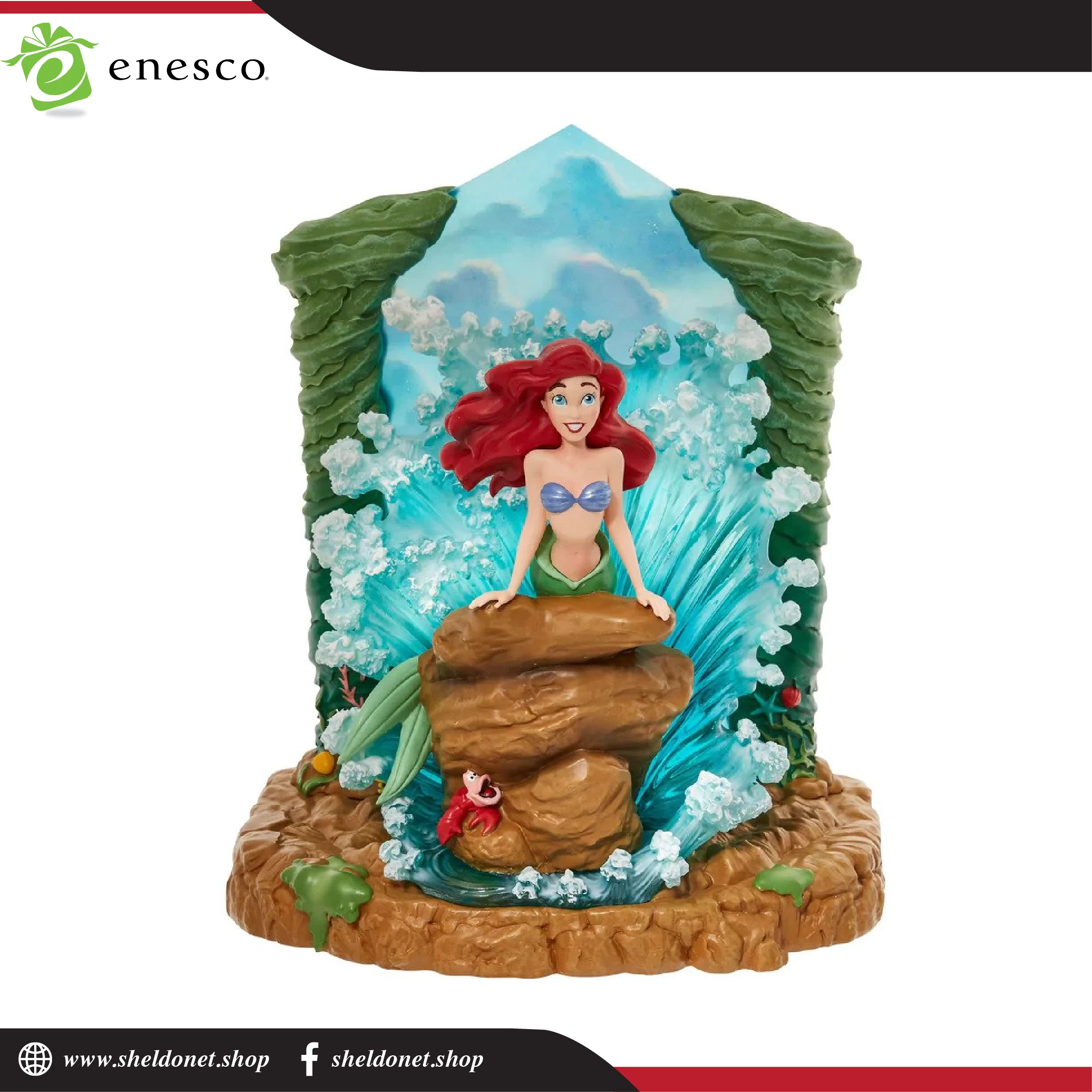 Enesco: Disney Showcase - Little Mermaid Light Up 1 Enesco: Disney Showcase - Little Mermaid Light Up