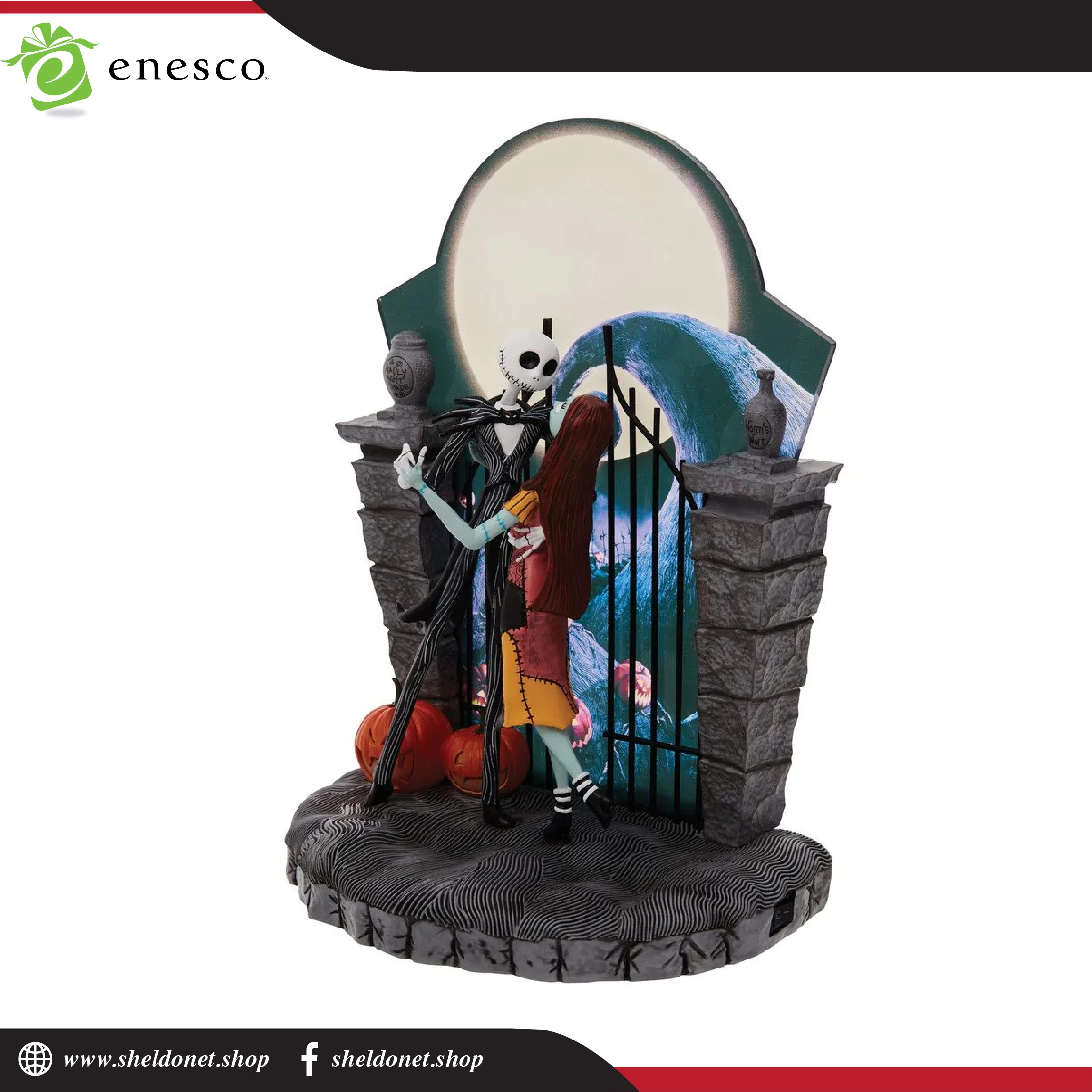 Enesco: Disney Showcase - Nightmare Before Christmas Jack & Sally Dancing 2 Enesco: Disney Showcase - Nightmare Before Christmas Jack & Sally Dancing - Image 2