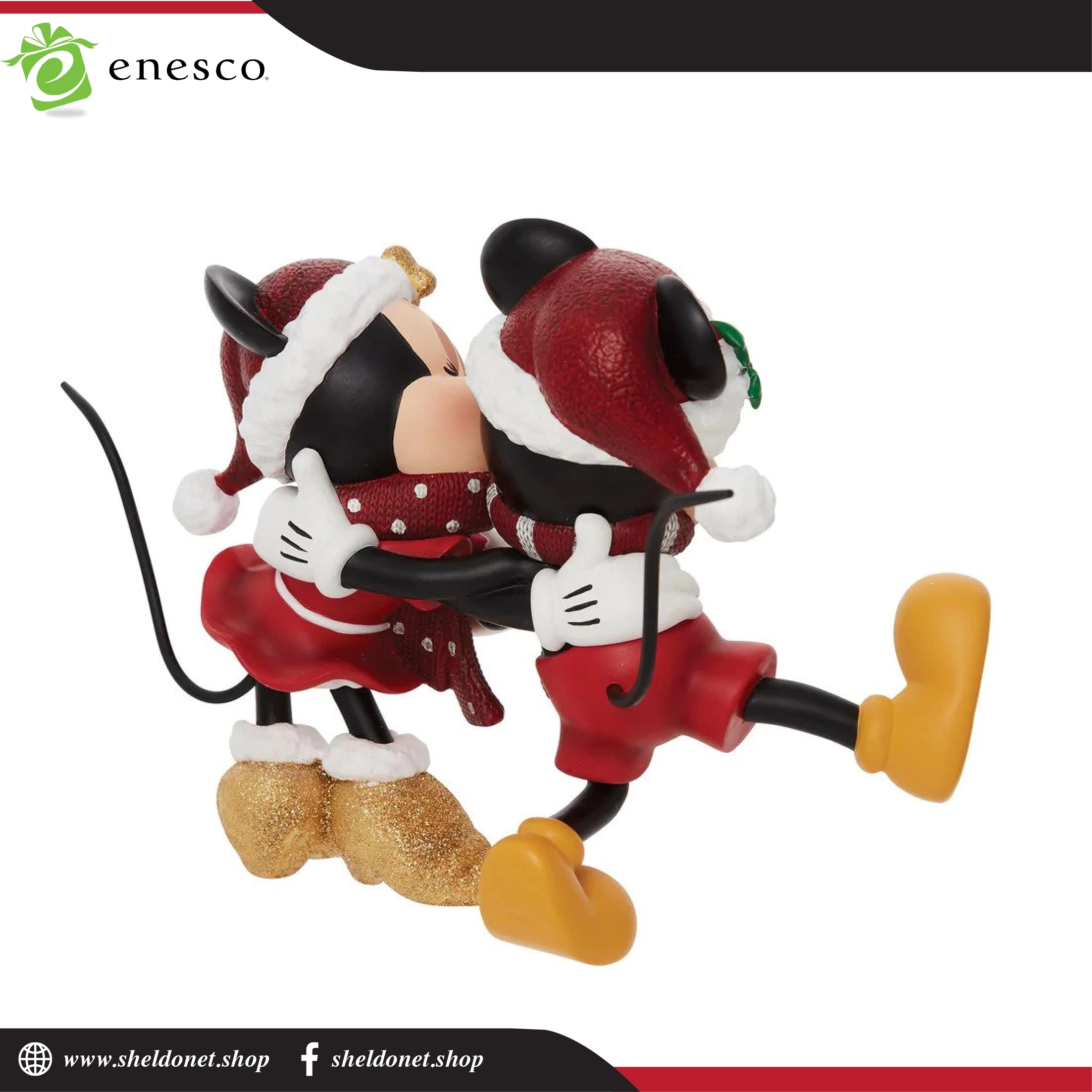 Enesco: Disney Showcase - Holiday Mickey & Minnie 5 Enesco: Disney Showcase - Holiday Mickey & Minnie - Image 5