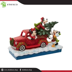 Enesco: Disney Traditions -Fab 4 With Red Truck & Tree 8 Enesco: Disney Traditions -Fab 4 With Red Truck & Tree -Disney Toys 6010868 3