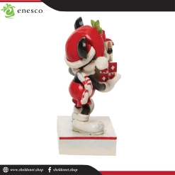 Enesco: Disney Traditions -Black, White, Red And Green Mickey With Stacked Presents 8 Enesco: Disney Traditions -Black, White, Red And Green Mickey With Stacked Presents -Disney Toys 6010869 2