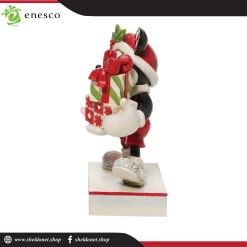 Enesco: Disney Traditions -Black, White, Red And Green Mickey With Stacked Presents 9 Enesco: Disney Traditions -Black, White, Red And Green Mickey With Stacked Presents -Disney Toys 6010869 3