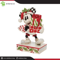 Enesco: Disney Traditions -Black, White, Red And Green Mickey With Stacked Presents 10 Enesco: Disney Traditions -Black, White, Red And Green Mickey With Stacked Presents -Disney Toys 6010869 4