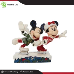 Enesco: Disney Traditions -Minnie And Mickey Ice Skating