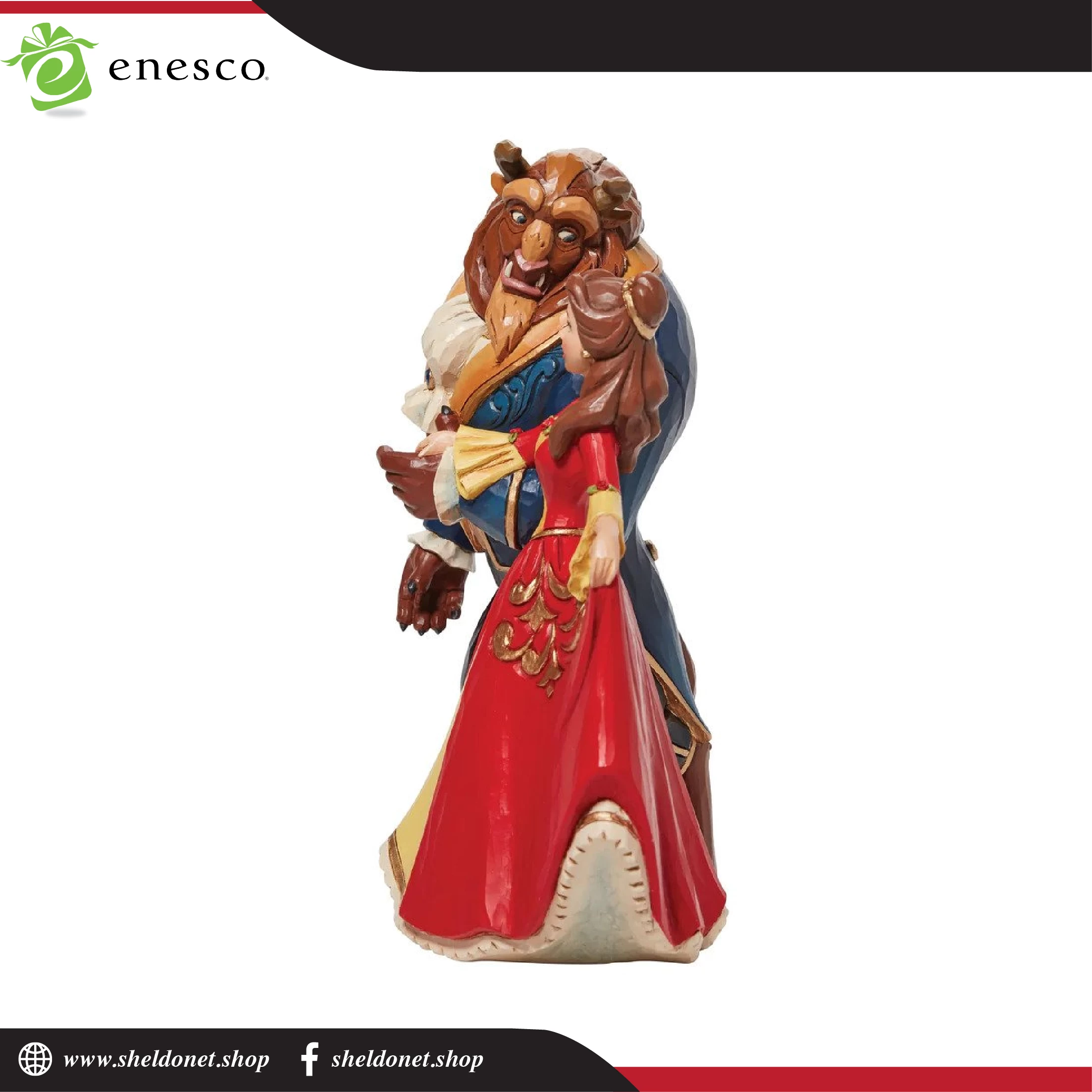 Enesco: Disney Traditions -Beauty And The Beast Enchanted Christmas Figurine 4 Enesco: Disney Traditions -Beauty And The Beast Enchanted Christmas Figurine - Image 4