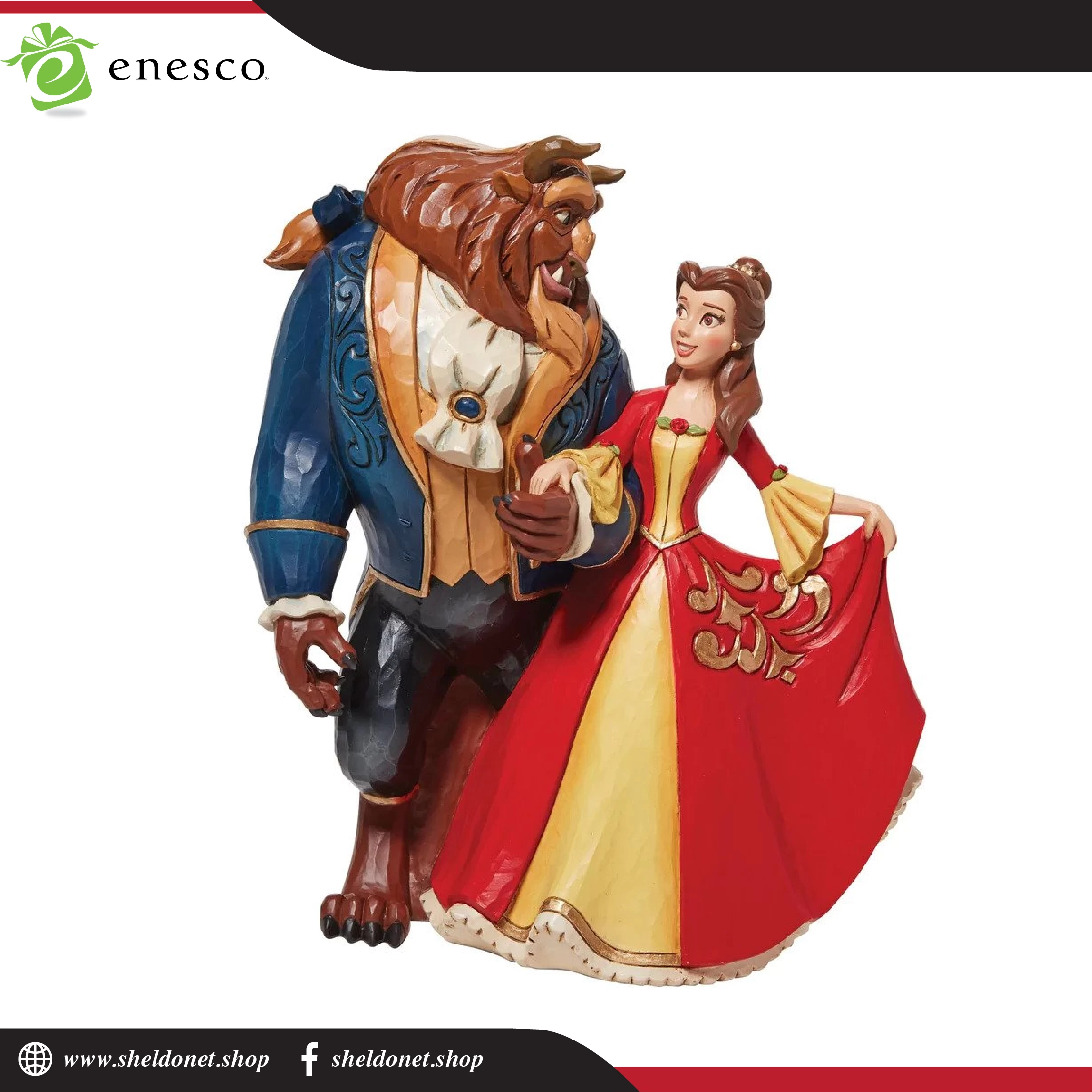 Enesco: Disney Traditions -Beauty And The Beast Enchanted Christmas Figurine 1 Enesco: Disney Traditions -Beauty And The Beast Enchanted Christmas Figurine