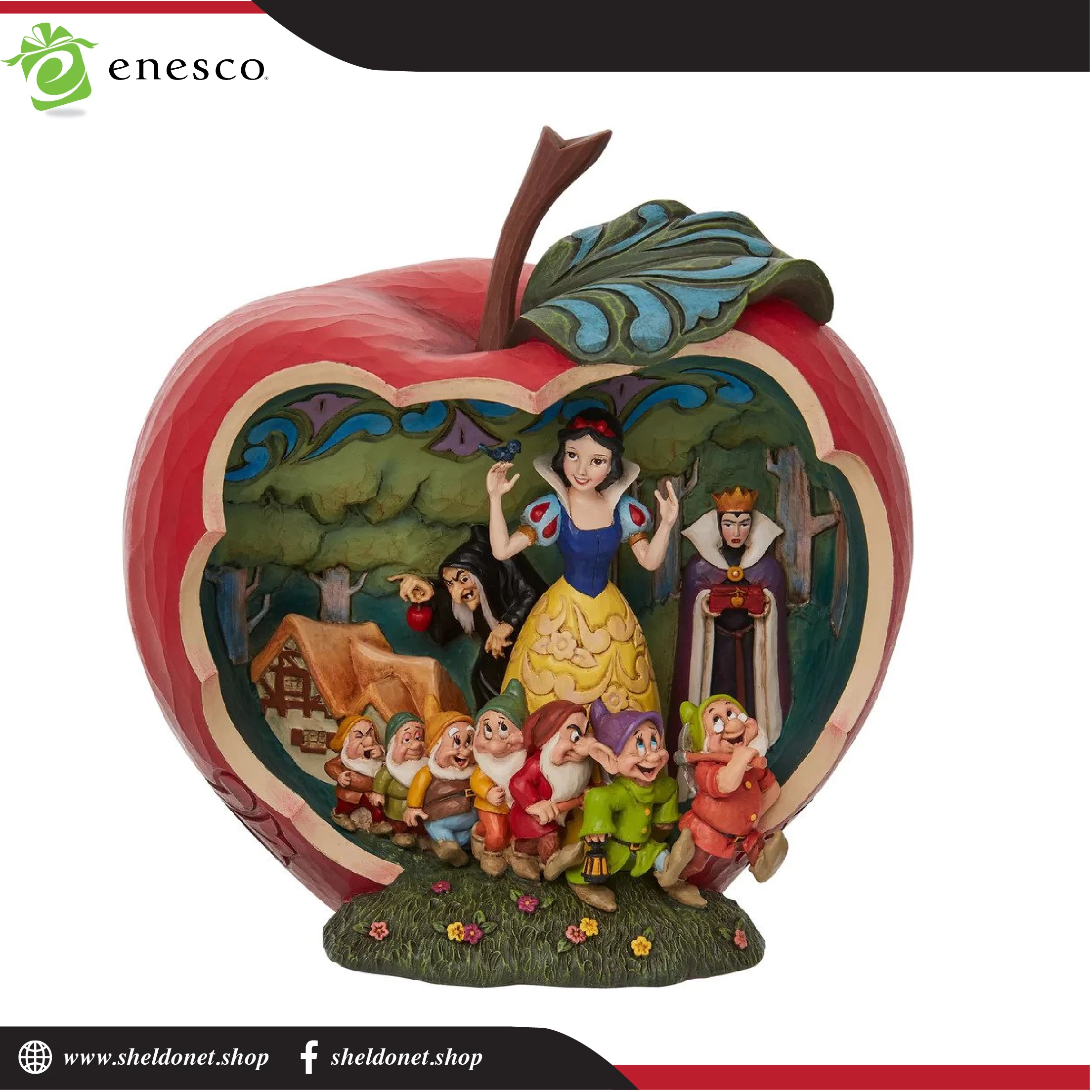 Enesco: Disney Traditions -Snow White Apple Scene 1 Enesco: Disney Traditions -Snow White Apple Scene