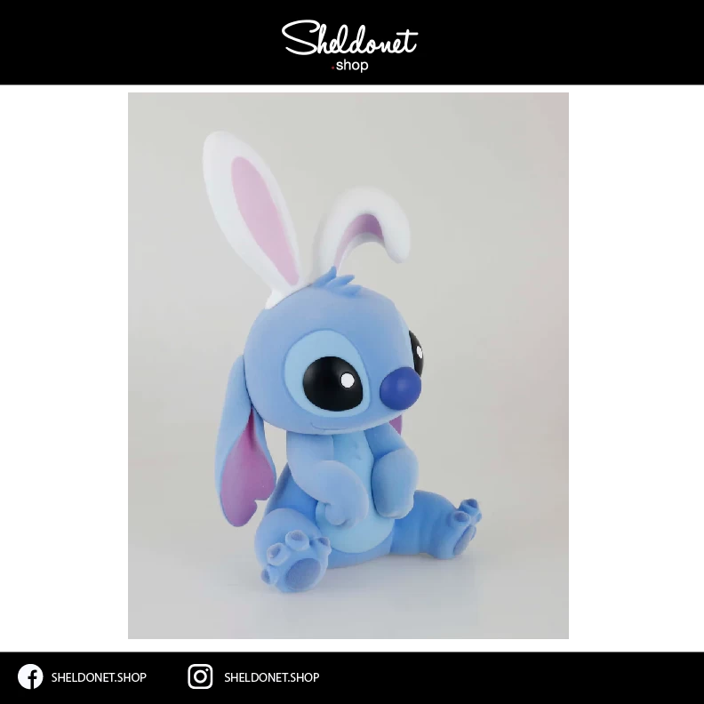 Enesco: Disney Showcase - Stitch With Bunny Ears 3 Enesco: Disney Showcase - Stitch With Bunny Ears - Image 3