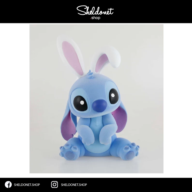 Enesco: Disney Showcase - Stitch With Bunny Ears 1 Enesco: Disney Showcase - Stitch With Bunny Ears