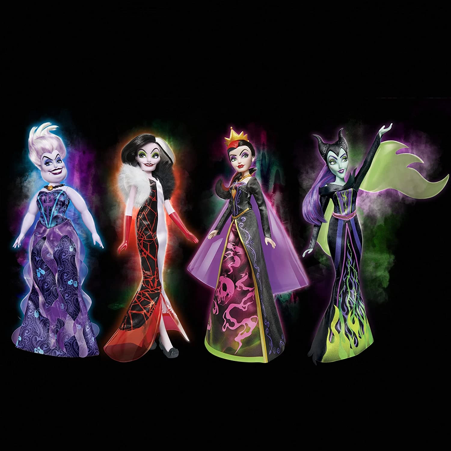 Disney Villains Black And Brights Collectors 4 Pack Fashion Doll Collection * Exclusive 8 Disney Villains Black And Brights Collectors 4 Pack Fashion Doll Collection * Exclusive - Image 8