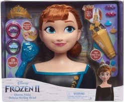 Disney Frozen 2 Queen Anna Deluxe Styling Head 32800 11 Disney Frozen 2 Queen Anna Deluxe Styling Head 32800 -Disney Toys 886144328015 012345