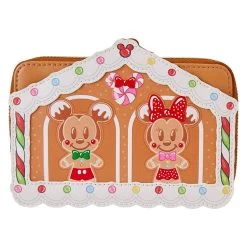 Loungefly Disney Mickey And Friends Gingerbread House Ziparound Wallet