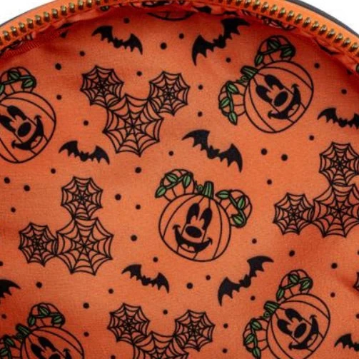 Loungefly Disney Mickey-O-Lantern Pumpkin Mini Backpack 6 Loungefly Disney Mickey-O-Lantern Pumpkin Mini Backpack - Image 6