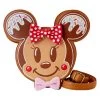 Loungefly Disney Mickey And Minnie Gingerbread Cookie Figural Crossbody