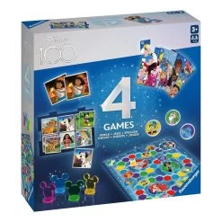 Ravensburger Disney 100th Anniversary 4 In 1 Games Box -Disney Toys Disney 100th Anniversary 4 in 1 Games Box Ravensburger 1687965808396
