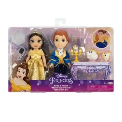 JAKKS PACIFIC Disney Princess 100th Anniversary Beauty And The Beast Belle & Prince Moments Of Love Petite Gift Set