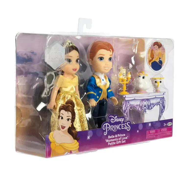 JAKKS PACIFIC Disney Princess 100th Anniversary Beauty And The Beast Belle & Prince Moments Of Love Petite Gift Set 2 JAKKS PACIFIC Disney Princess 100th Anniversary Beauty And The Beast Belle & Prince Moments Of Love Petite Gift Set - Image 2