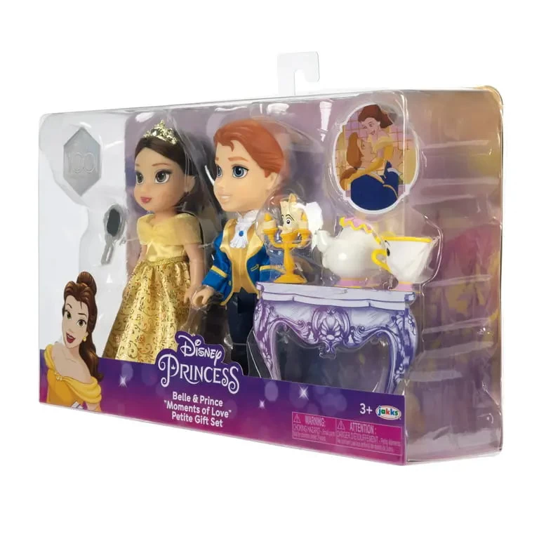 JAKKS PACIFIC Disney Princess 100th Anniversary Beauty And The Beast Belle & Prince Moments Of Love Petite Gift Set 3 JAKKS PACIFIC Disney Princess 100th Anniversary Beauty And The Beast Belle & Prince Moments Of Love Petite Gift Set - Image 3