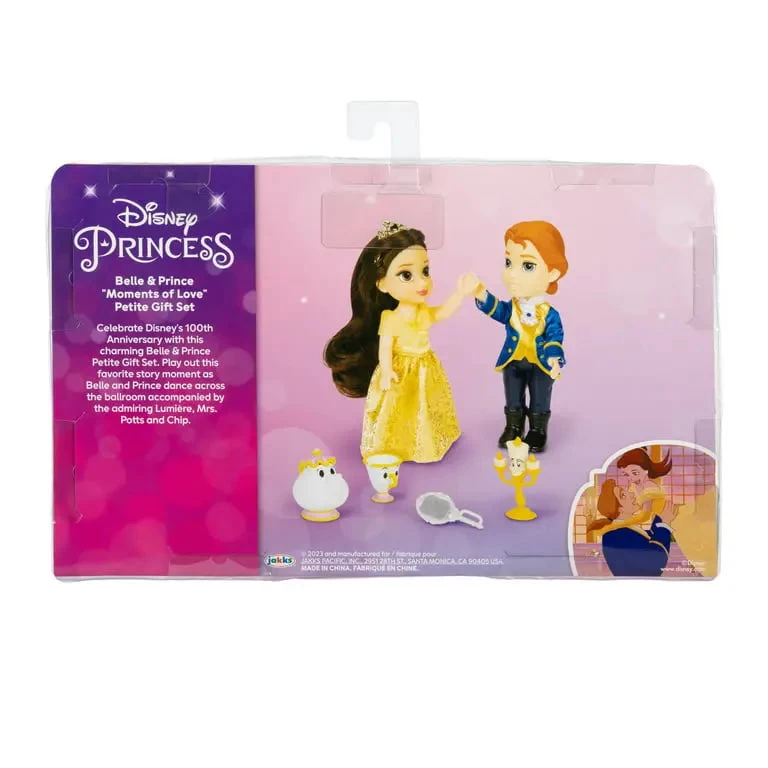 JAKKS PACIFIC Disney Princess 100th Anniversary Beauty And The Beast Belle & Prince Moments Of Love Petite Gift Set 4 JAKKS PACIFIC Disney Princess 100th Anniversary Beauty And The Beast Belle & Prince Moments Of Love Petite Gift Set - Image 4