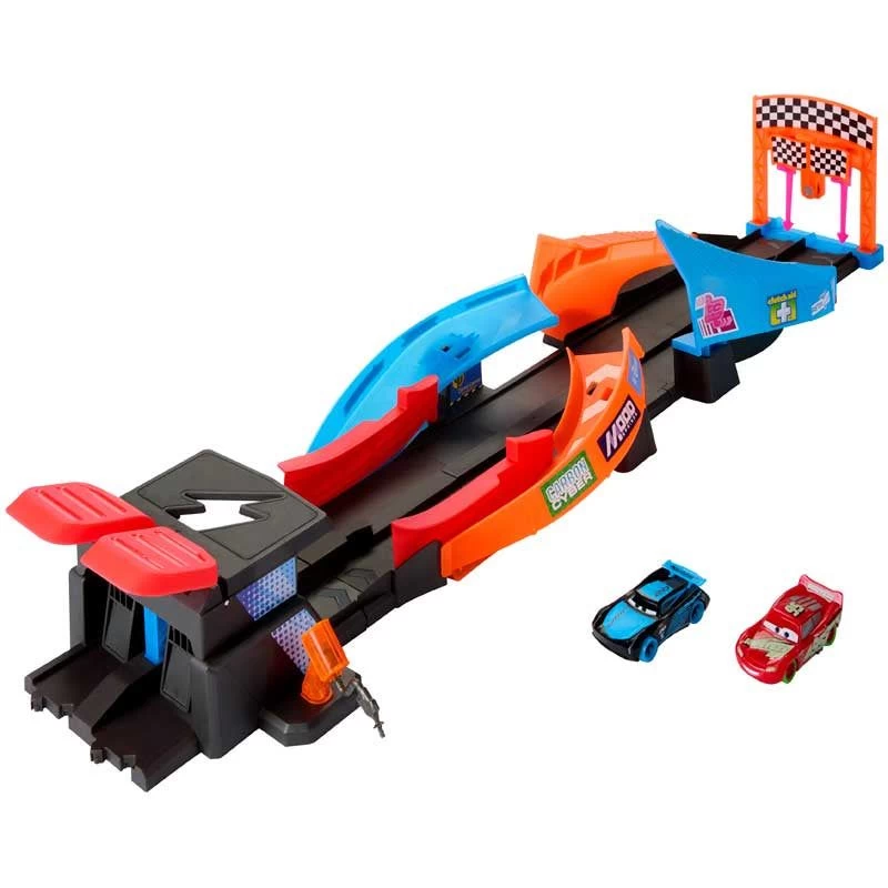Disney Pixar Cars Glow Racers Launch & Criss-Cross Glow Race Playset 2 Disney Pixar Cars Glow Racers Launch & Criss-Cross Glow Race Playset - Image 2