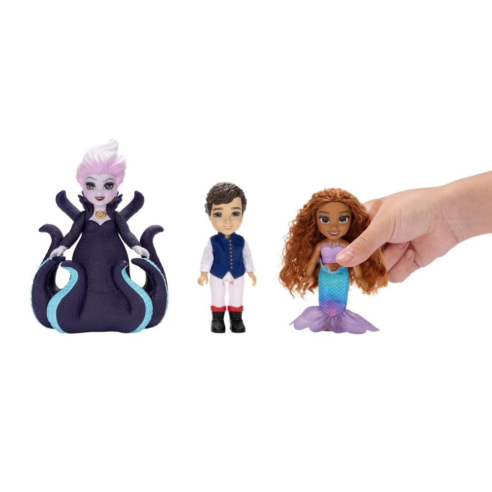 JAKKS PACIFIC Disney The Little Mermaid Ariel, Ursula & Eric 6" Petite Doll Gift Set 3 JAKKS PACIFIC Disney The Little Mermaid Ariel, Ursula & Eric 6" Petite Doll Gift Set - Image 3