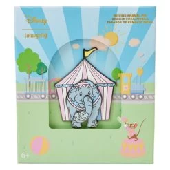LOUNGEFLY Disney Dumbo Mrs Jumbo Craddle Trunk 3" Inch Collector Box Pin