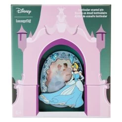 LOUNGEFLY Disney Cinderella Lenticular 3" Inch Collector Box Pin