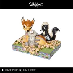 Enesco: Disney Traditions - Bambi And Friends In Flowers -Disney Toys Image107