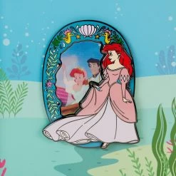 Loungefly Disney The Little Mermaid Princess Lenticular 3" Inch Pin -Disney Toys QESIEyYb
