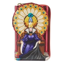 LOUNGEFLY Disney Snow White Evil Queen Throne Ziparound Wallet