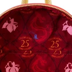 Loungefly Disney Mulan 25th Anniversary Mushu Glitter Cosplay Mini Backpack -Disney Toys VxvpT qI
